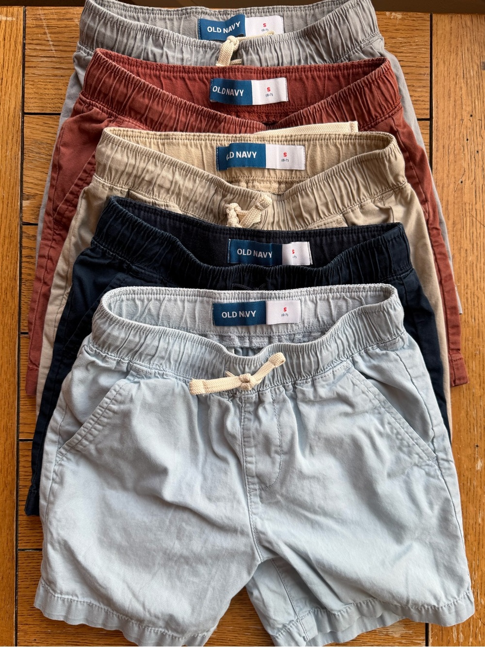 Old Navy Boys Shorts - Light Blue, Navy, Khaki, Rust, Gray - all Size Sm 6-7